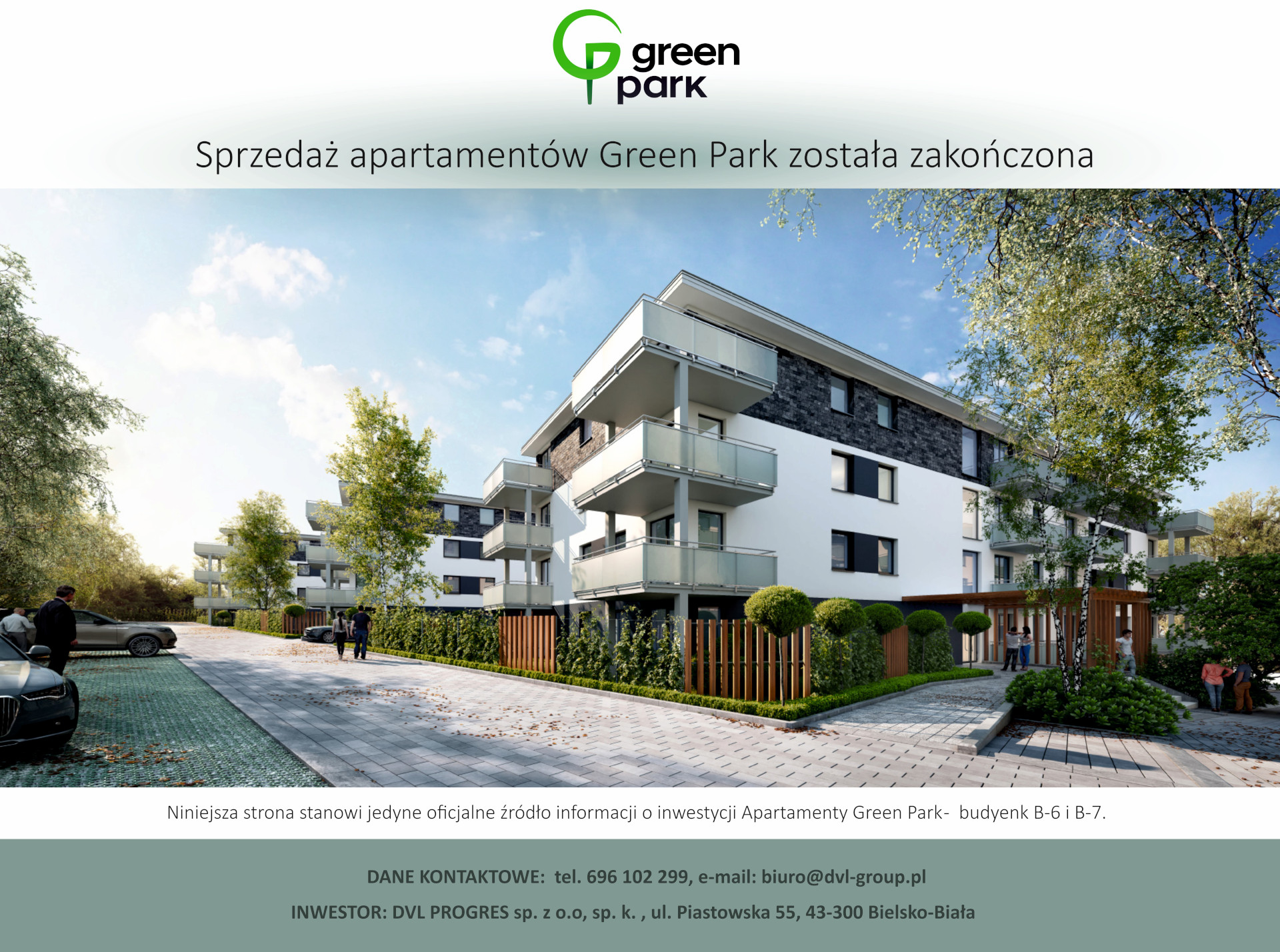 Apartamenty Green Park - sprzedaż zakończona